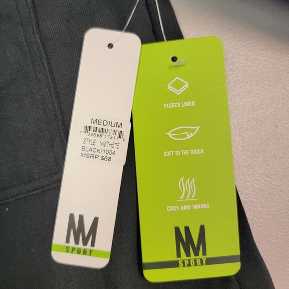 Nicole Miller Black Zip Up Hoodie With Two Front Pockets Size M - Picture 5 of 7